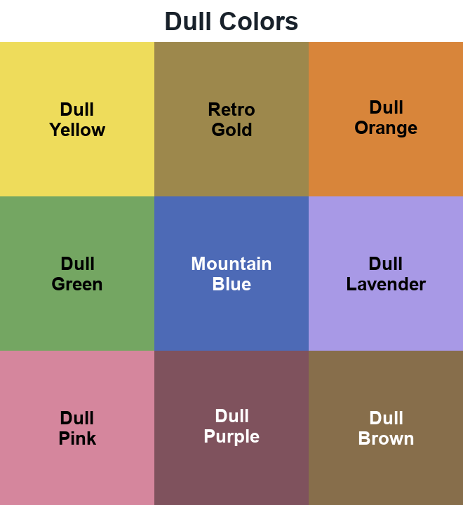 Dull Colors