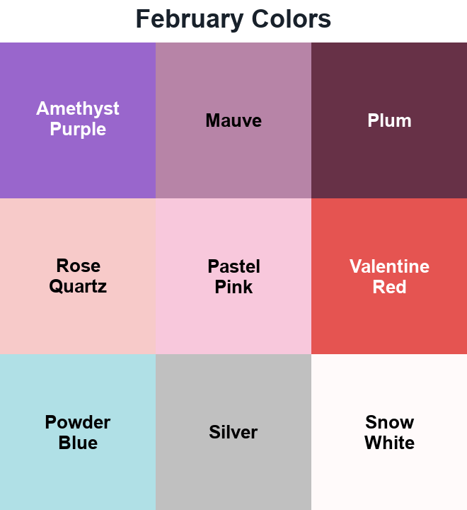 February Colors