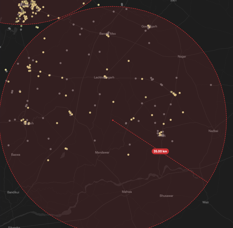 Territory plan with staffing model