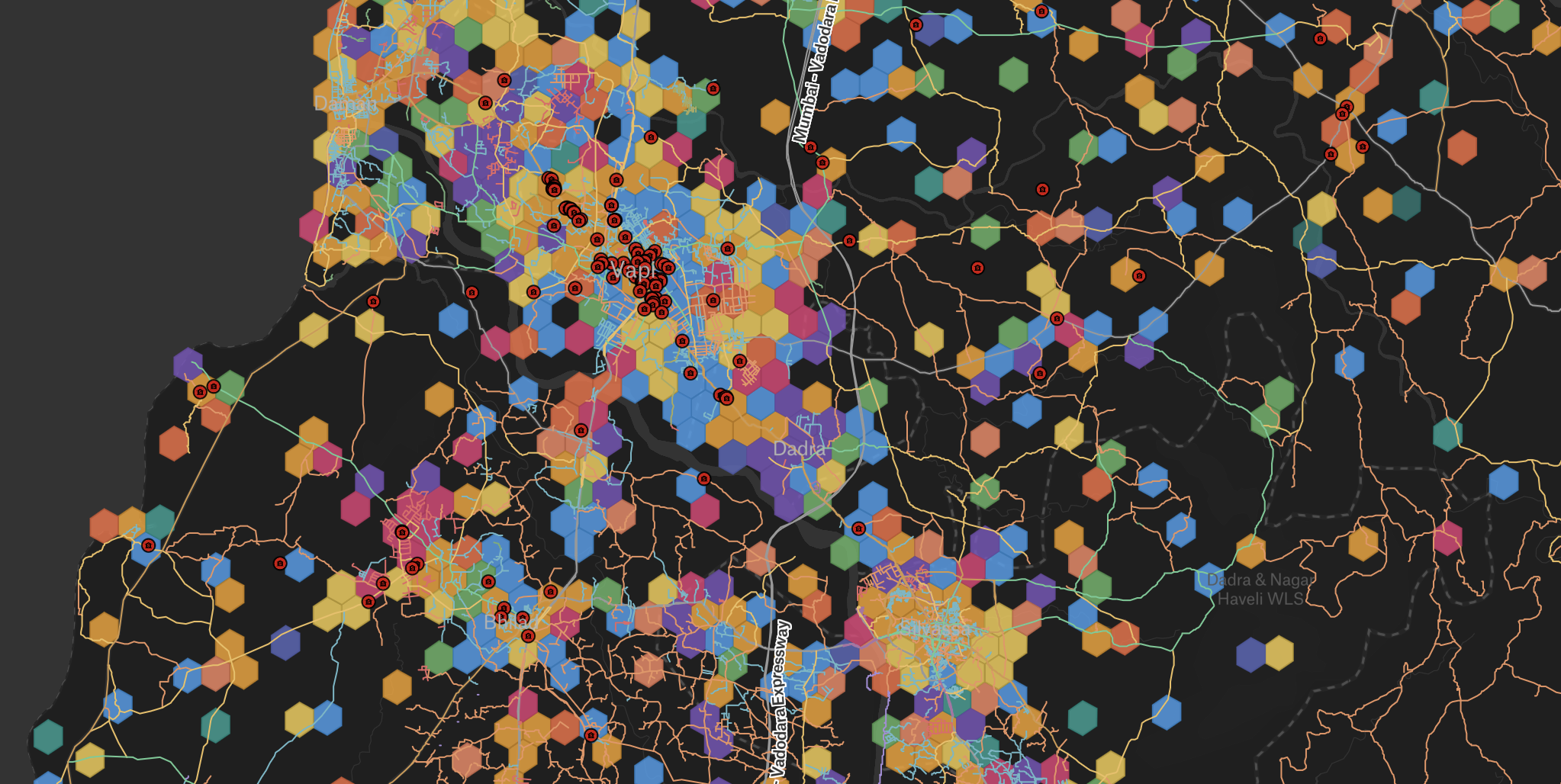 Pockets scored inside a weak postcode