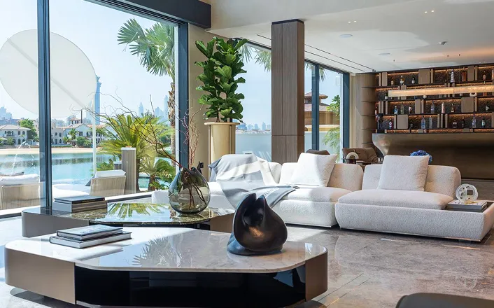 Contemporary living room interior fit out