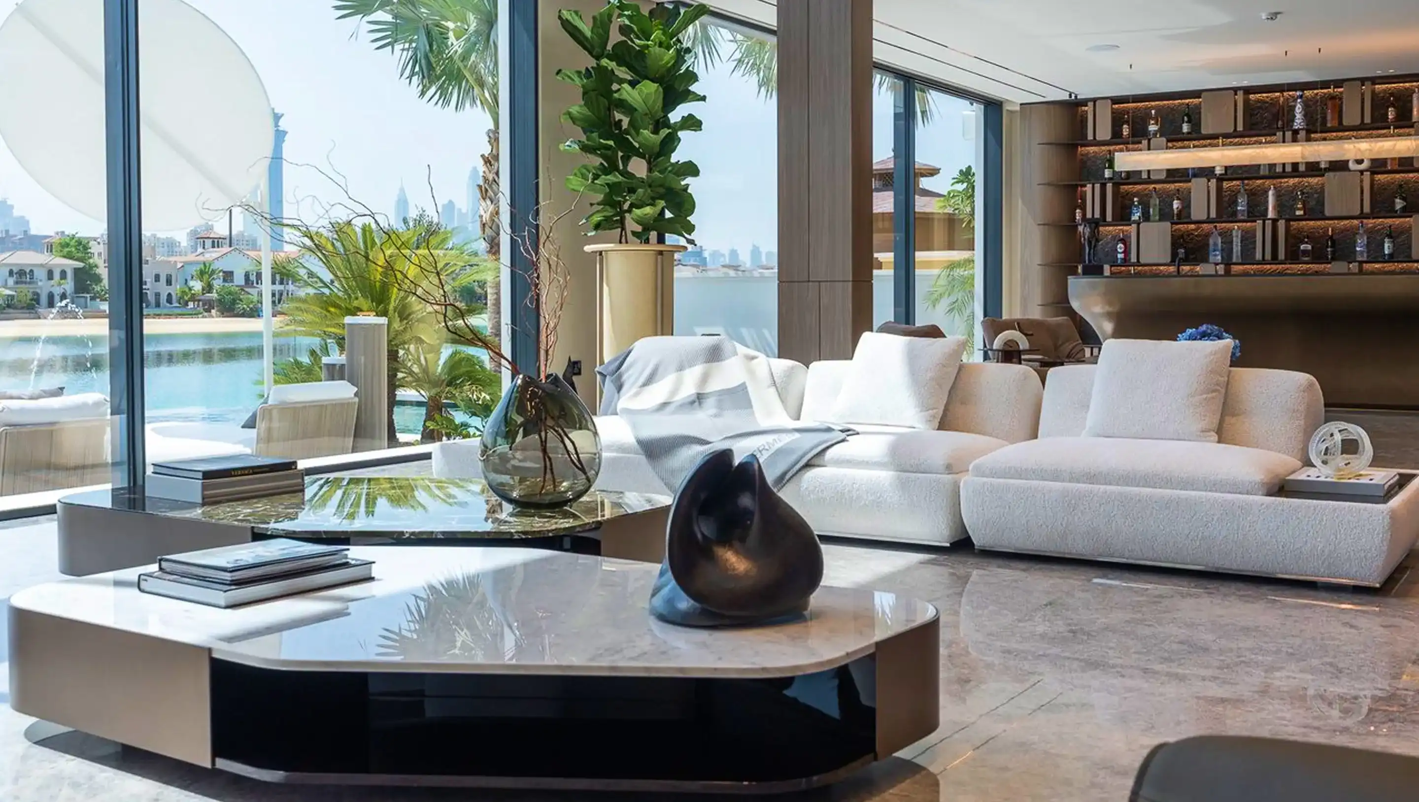 Contemporary living room interior fit out