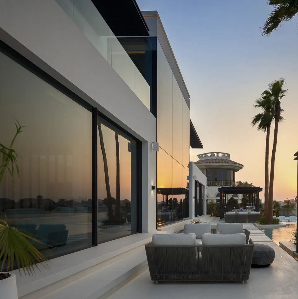 Villa architecture design palm jumeriah.