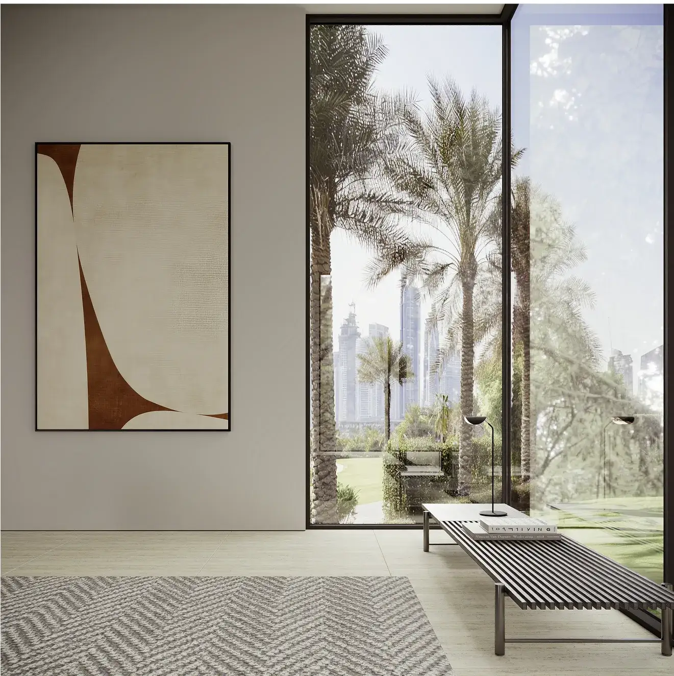 slim frame fixed glass window