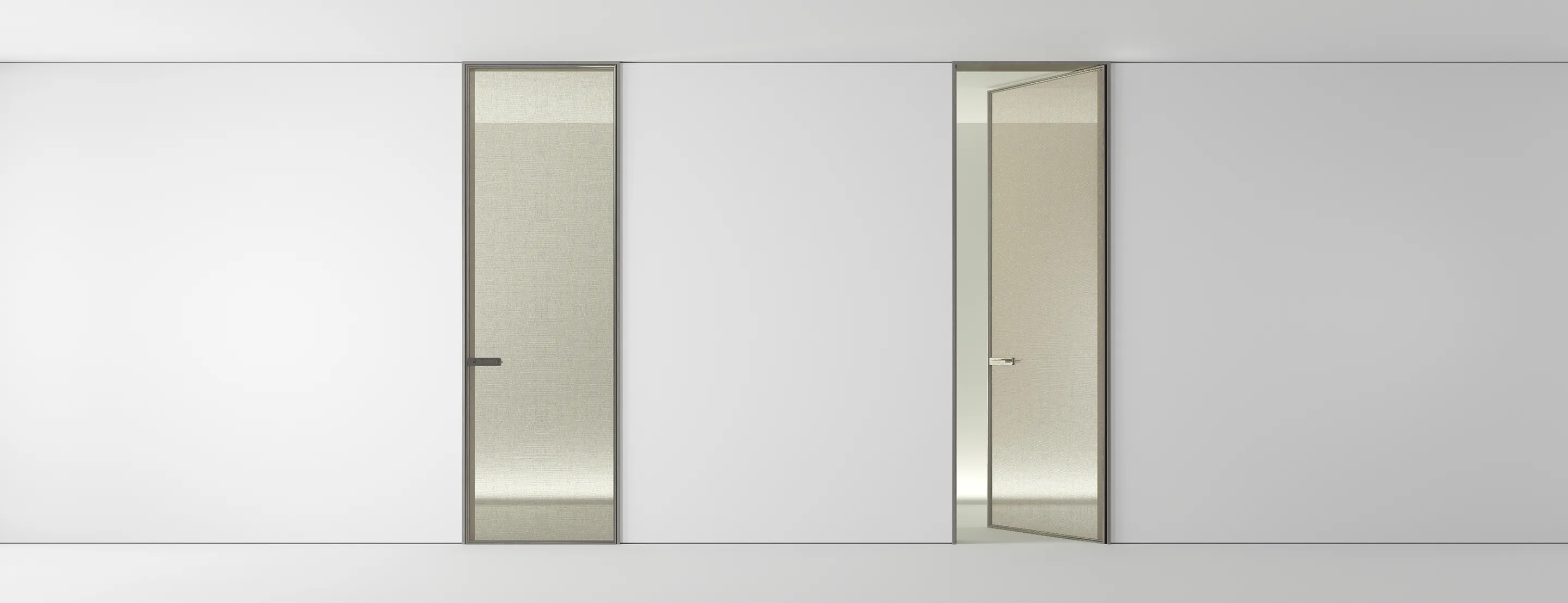 FLOOR TO CEILING HIDDEN DOOR IN ENGINEERED VINEER