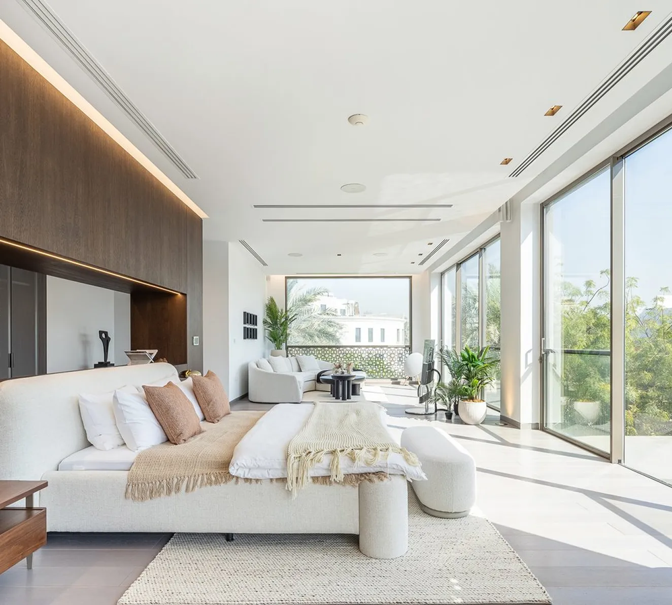 Interior joinery works featuring architectural detailing and cohesive material integration.