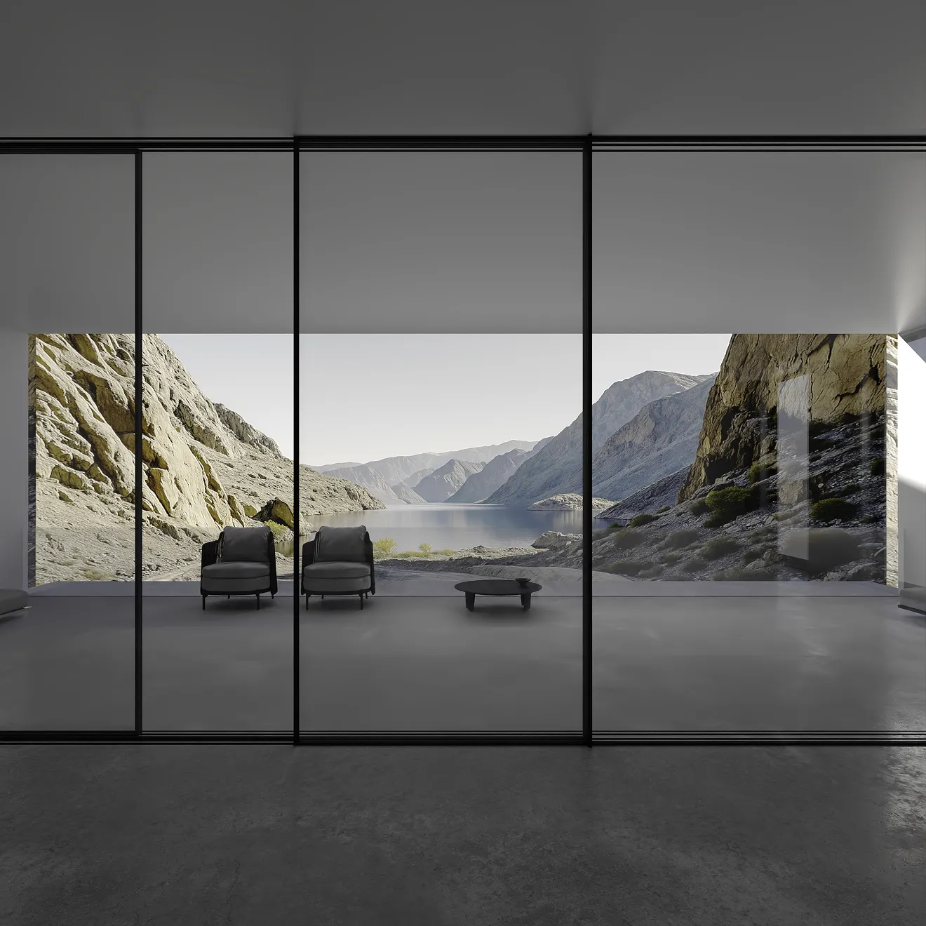Sliding window with modular design and integrated automation