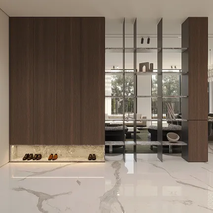 Living Legends villa by Rayfitout featuring marble flooring