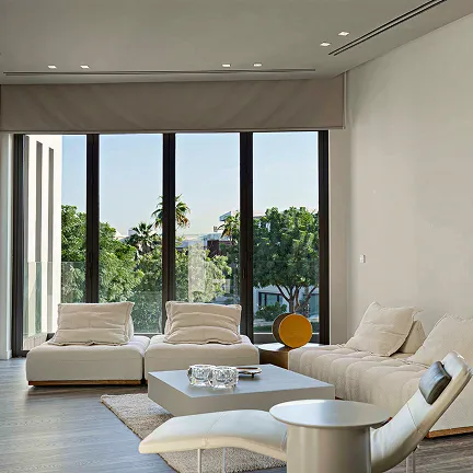 Modern luxury interior design with custom joinery