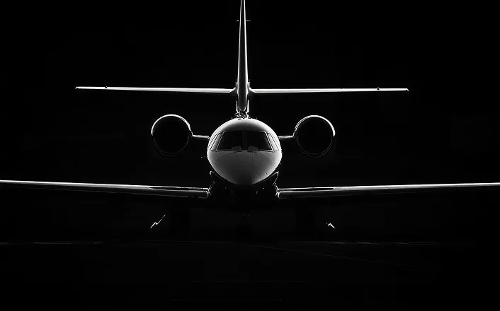 Luxury private jet interior design with sleek finishes by Rayfitout