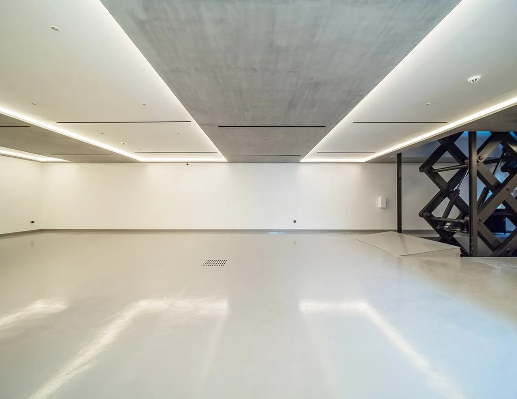 A modern entertainment space in a renovated villa in Emirates Hills