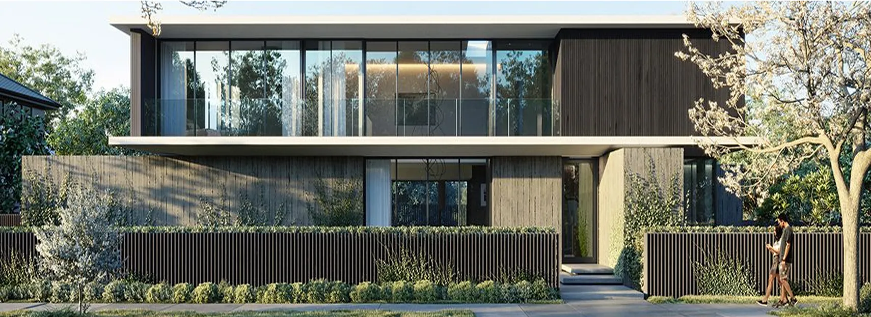 Facade and exterior renovation of villa in Dubai using modern design