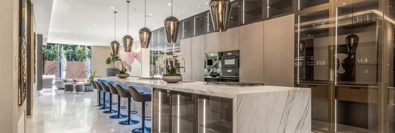 Ongoing construction work as part of a villa renovation