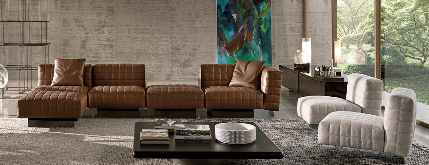 Luxurious living room interior design with elegant furniture and an open plan design