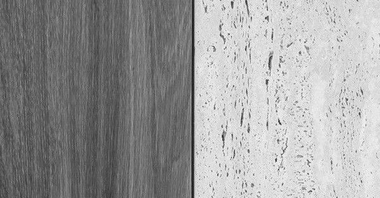 Modern villa entrance with minimalist architecture large glass panels, natural stone cladding, and a narrow water feature flanking a concrete pathway and a bonsai tree