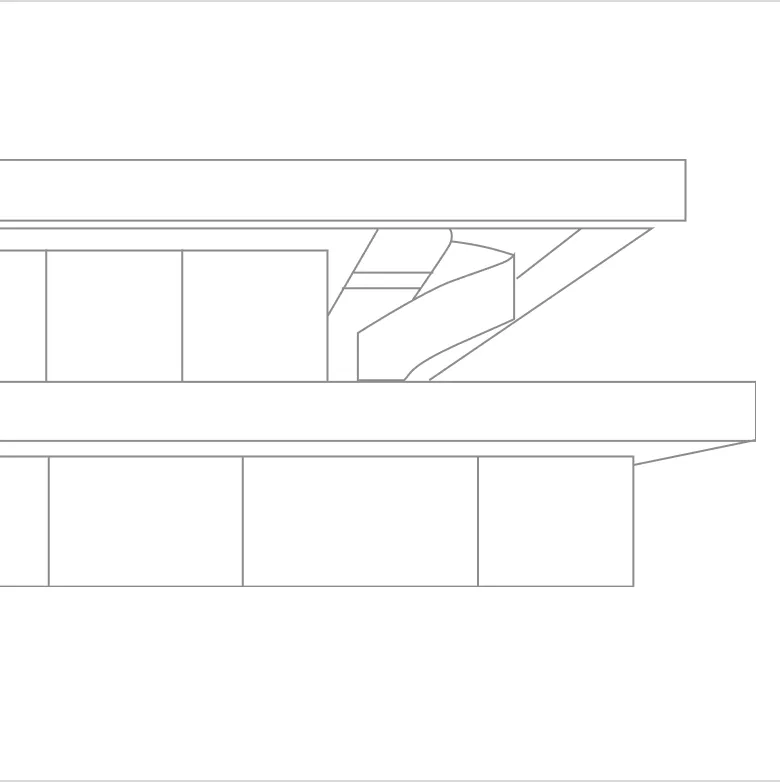 Detailed floor plan for modern architecture design.