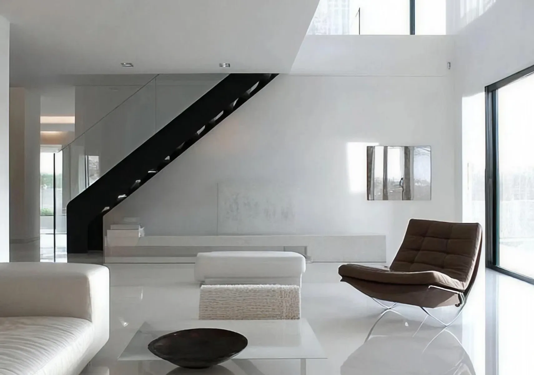 Starlight ceiling with fiber-optic lighting in a luxury private jet in Dubai