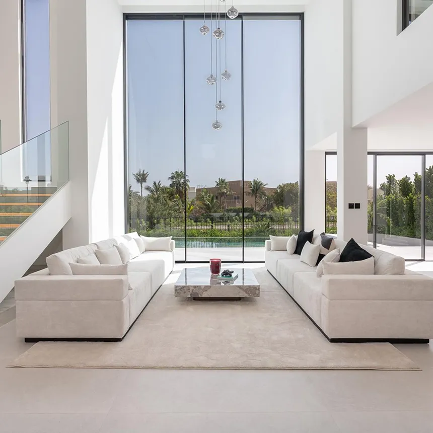 Luxury yacht interior design by Rayfitout, an interior design firm in Dubai.