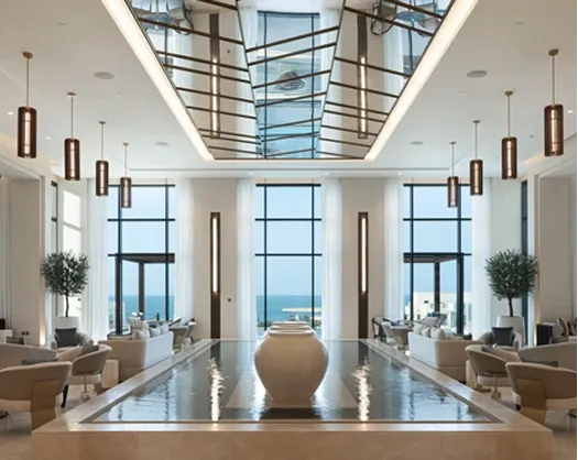 Luxury hospitality interior fit out by a top interior fit out company in Dubai.