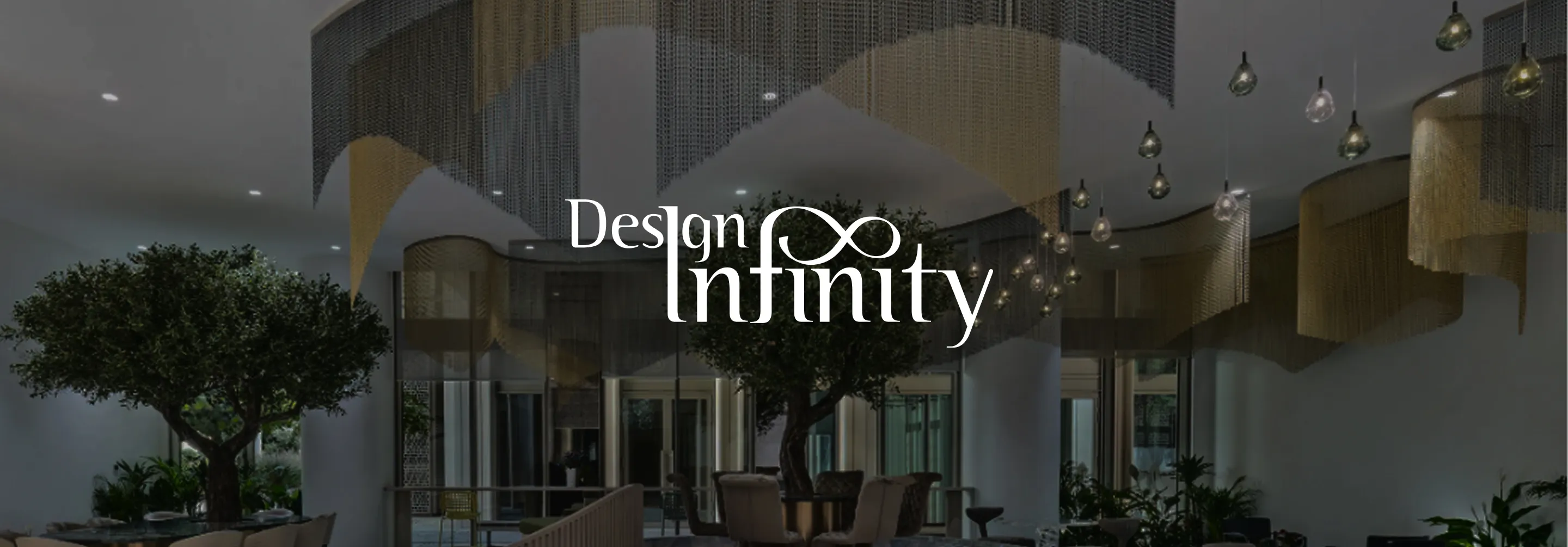 Contemporary office lobby with crystal chandelier and bespoke joinery by one of the top interior fit out companies in Dubai.