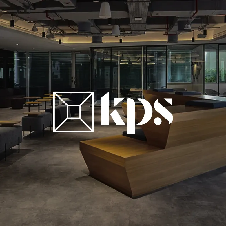 Modern open-plan office lounge interior fit out with innovative wooden seating in Dubai.