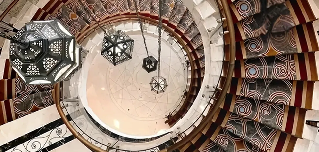 Commercial interior design featuring decades of expertise by Rayfitout in Dubai.