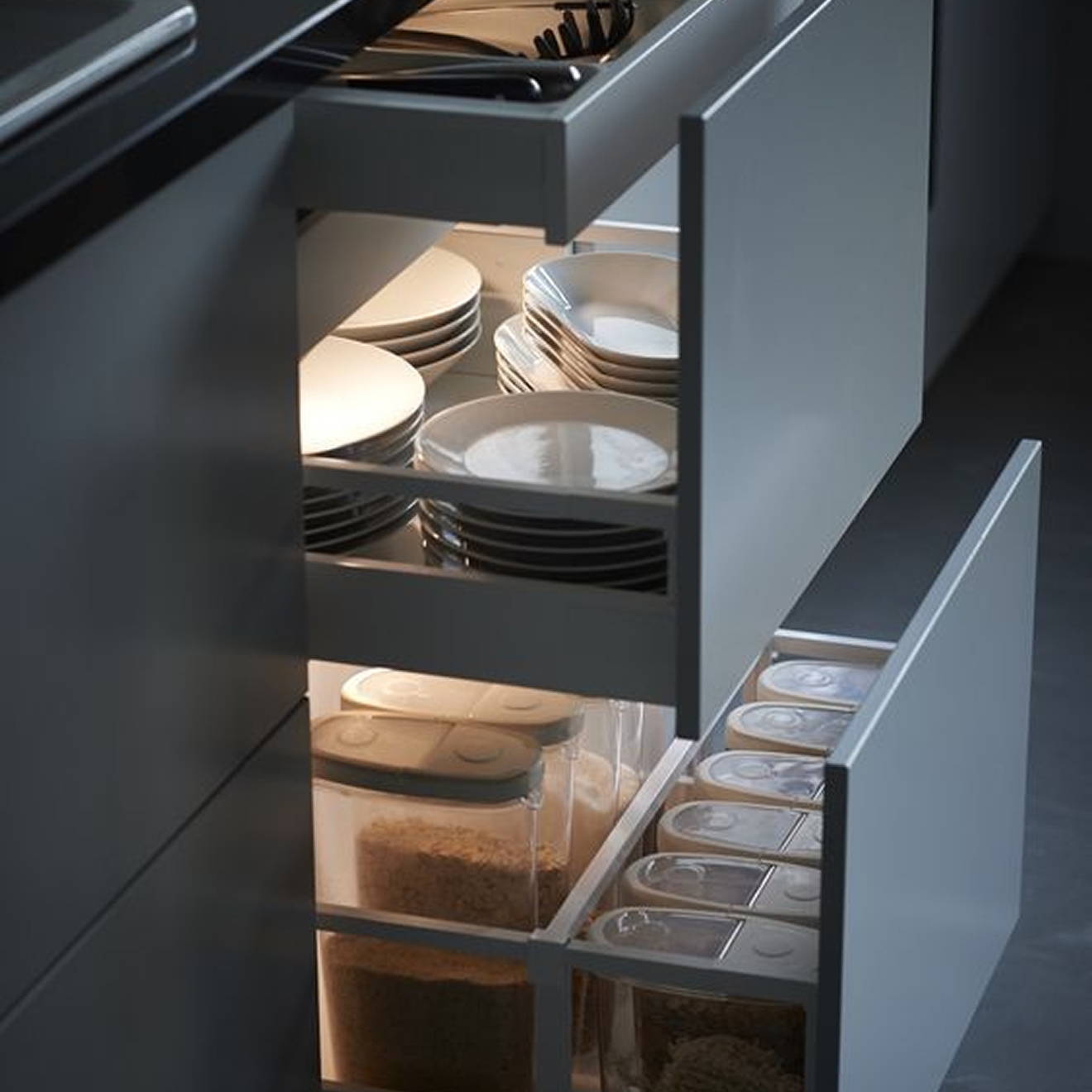 Penthouse Interior Design featuring a sectional sofa and city view.