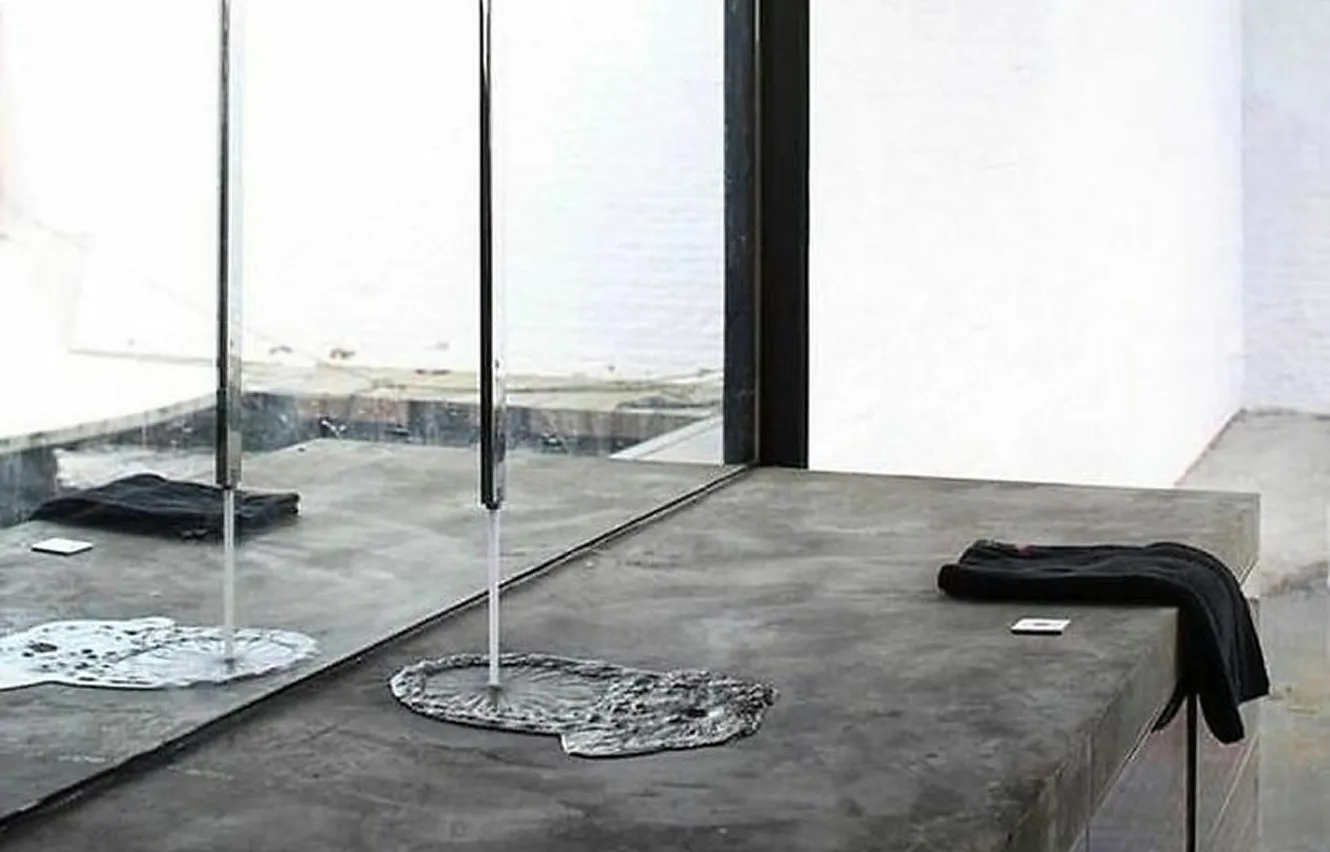 Contemporary bathroom interior design featuring a modern faucet in a luxury villa.