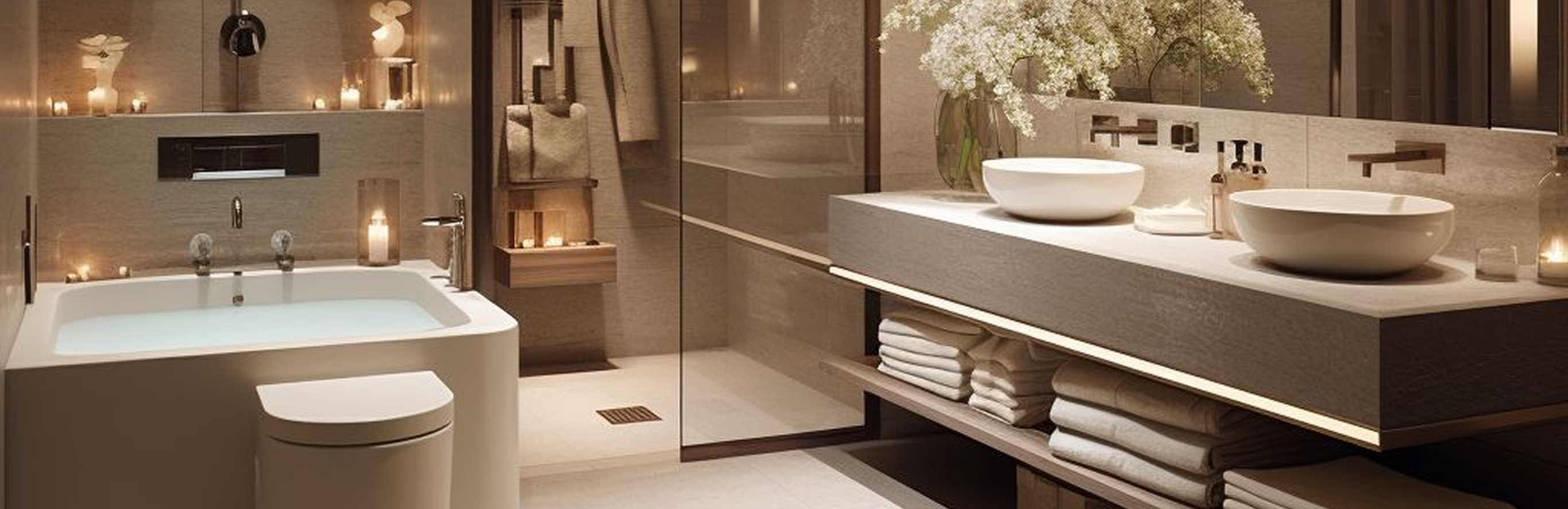 Luxury villa interior design featuring expansive windows in Dubai.