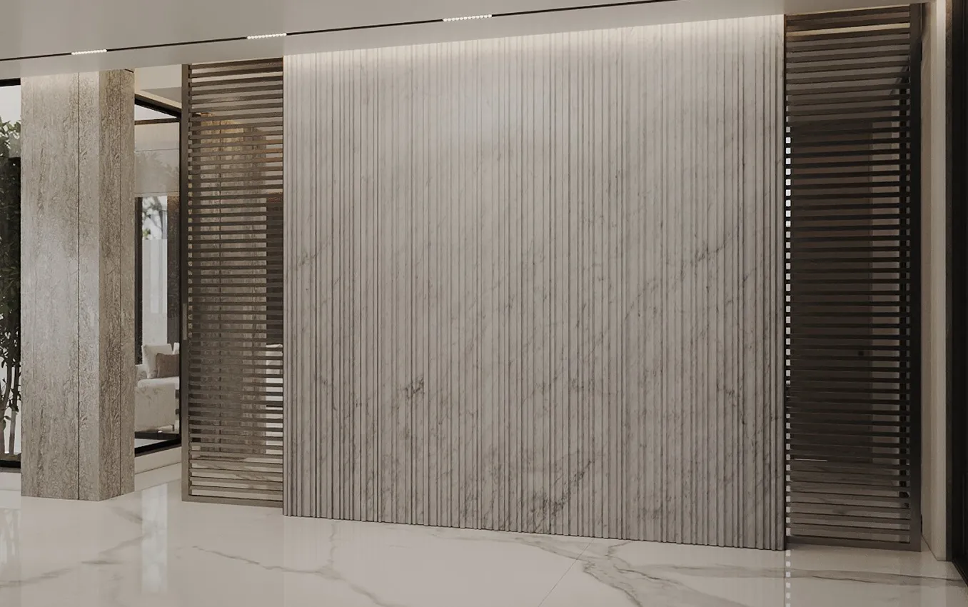 Luxury foyer interior design featuring Rayfitout’s decade of expertise in interior design.