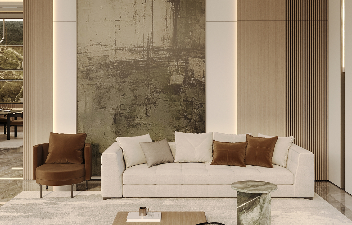 Private jet interior design featuring bespoke craftsmanship by an interior design company in Dubai.