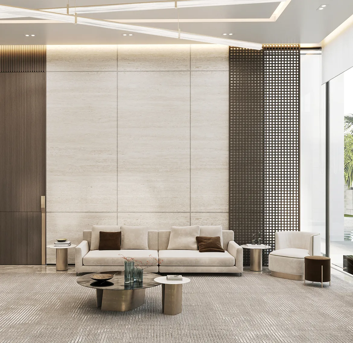 Turnkey majlis interior design services by Rayfitout in Dubai.