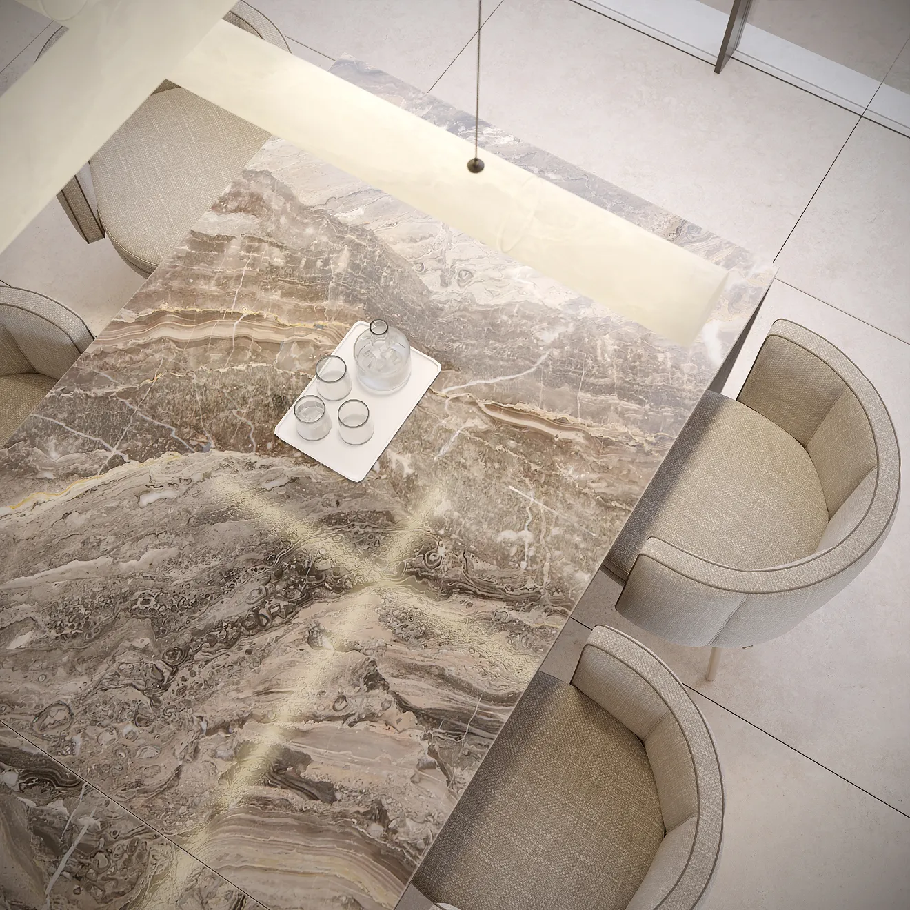 Turnkey interior fit out in a luxury villa by Rayfitout in Abu Dhabi.