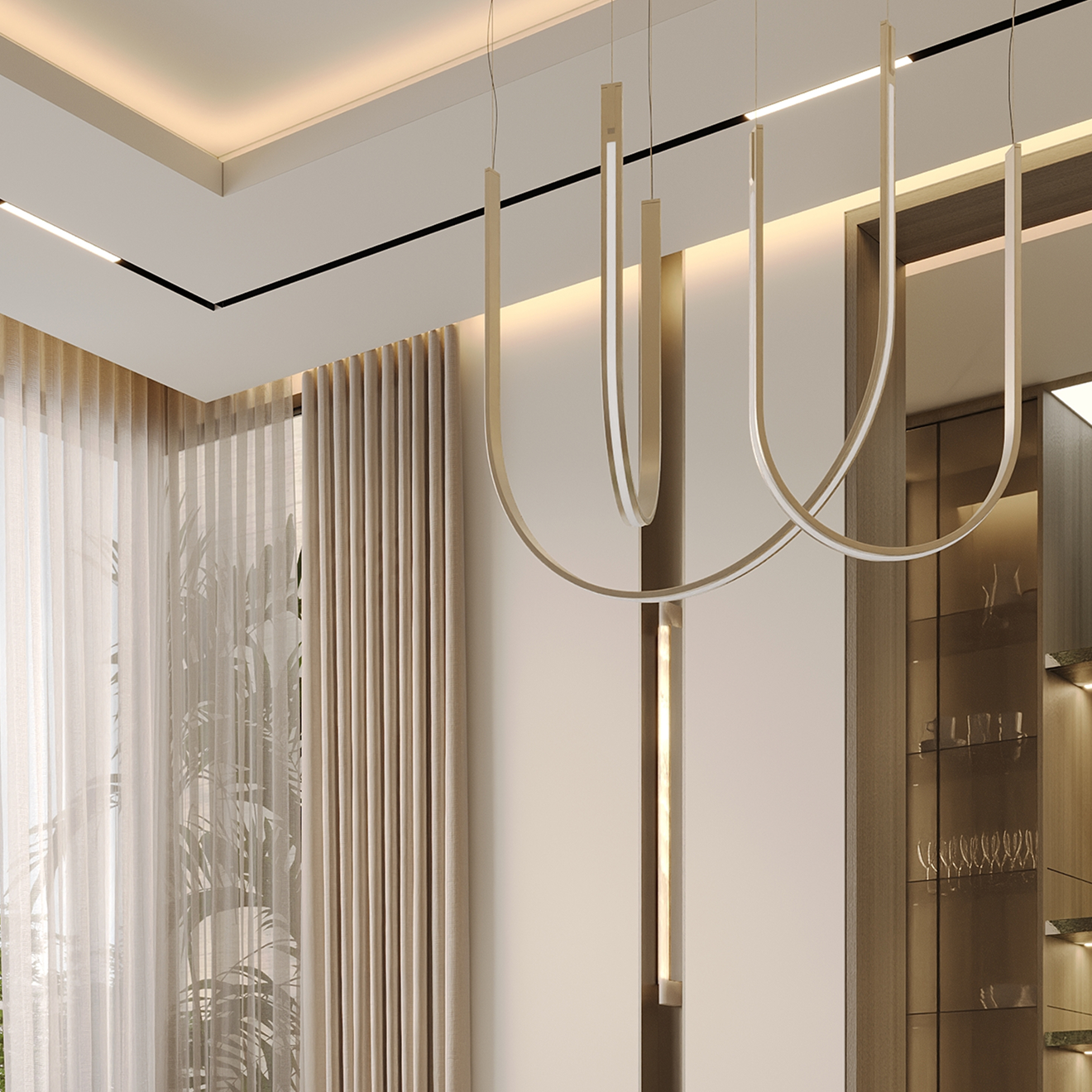 Custom-designed interior in a fully renovated villa in Dubai
