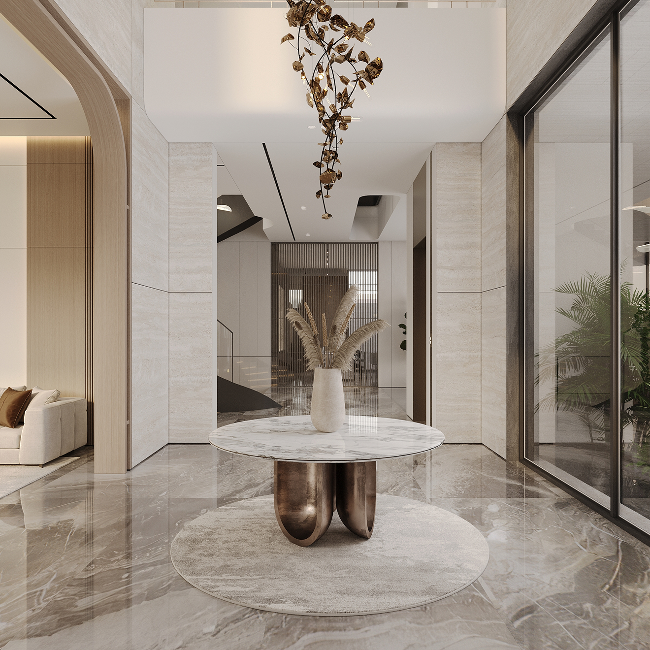 Custom-designed interior in a fully renovated villa in Dubai