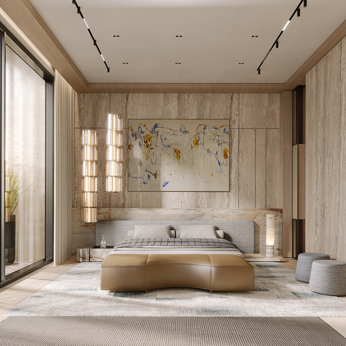 Custom-designed interior in a fully renovated villa in Dubai