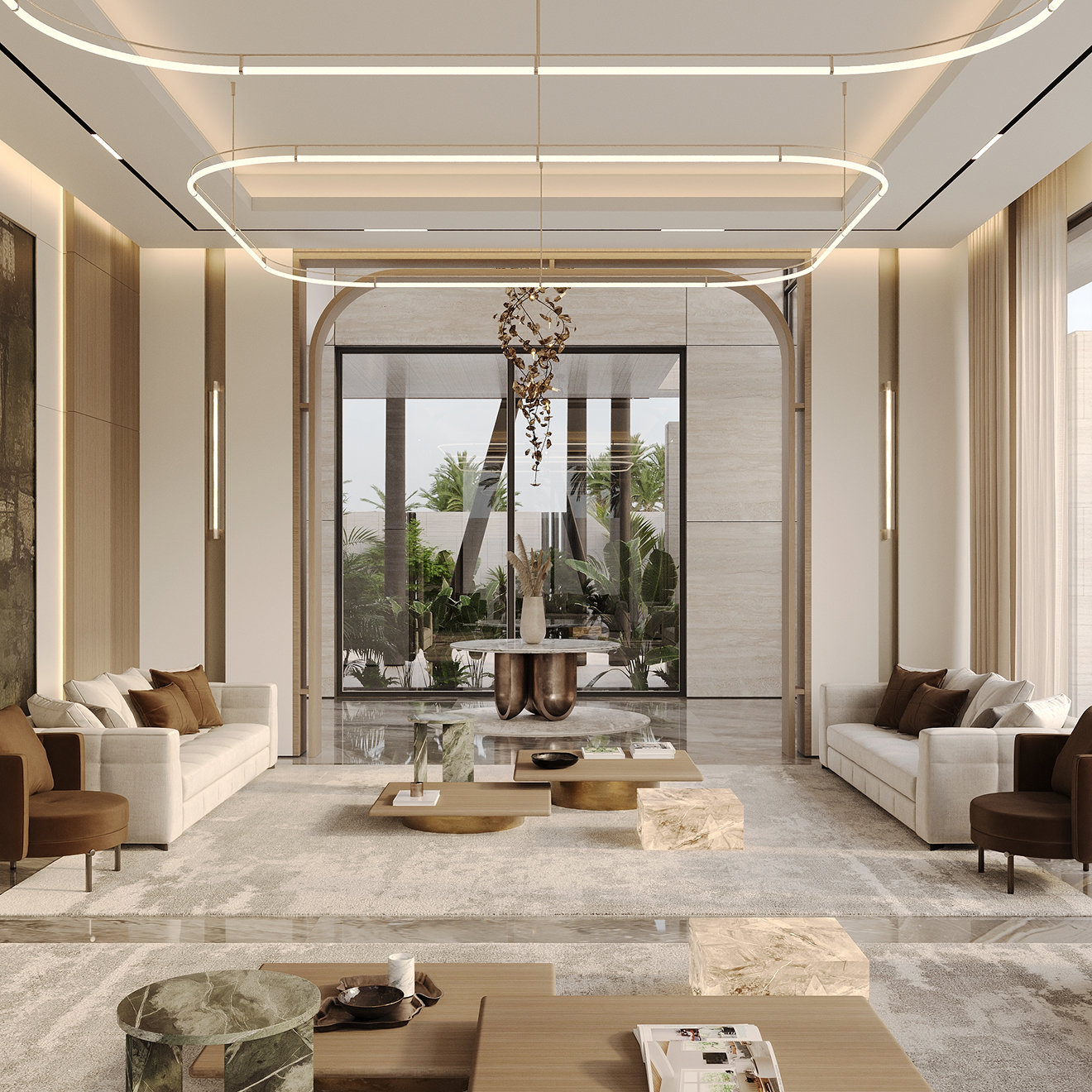 Custom-designed interior in a fully renovated villa in Dubai
