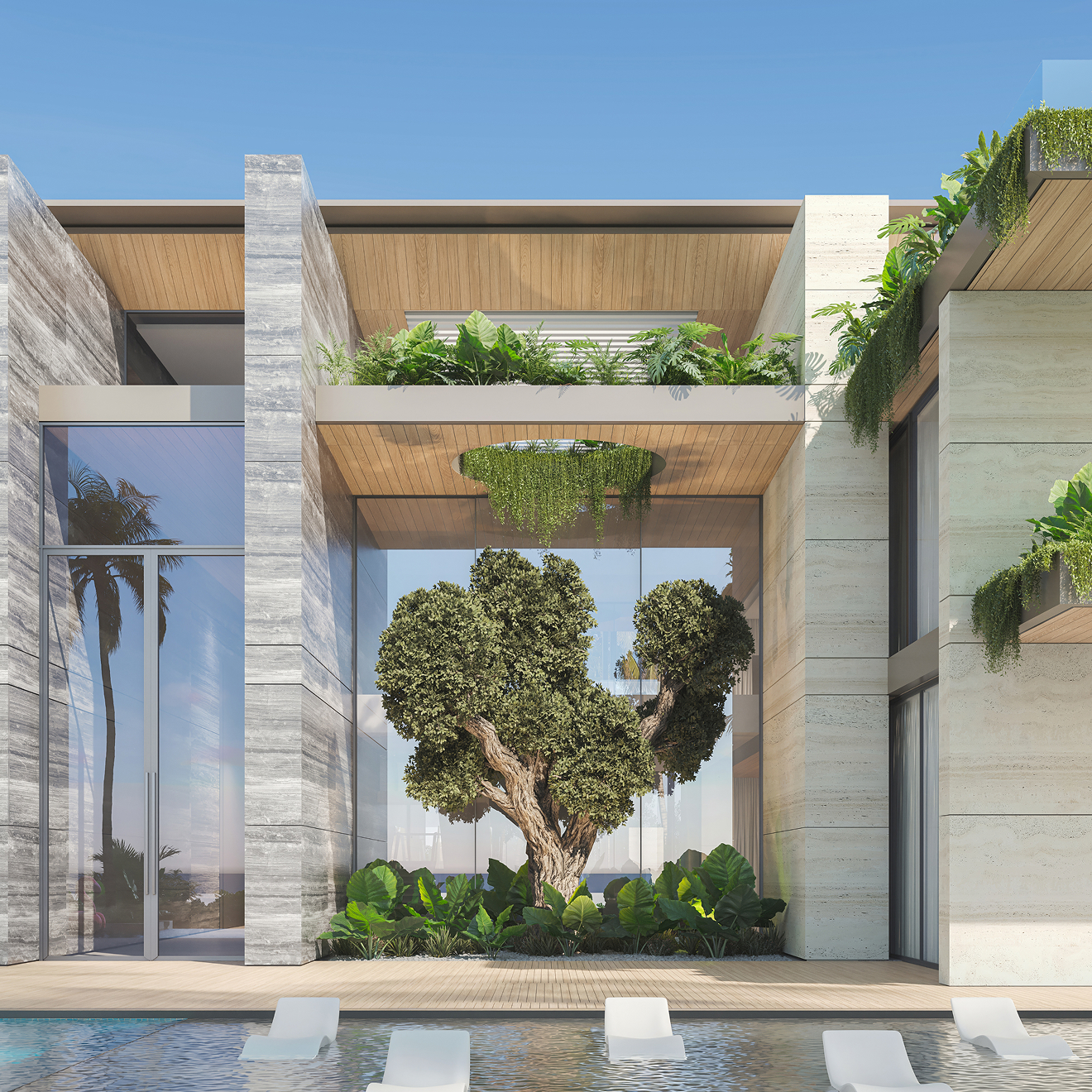 Custom-designed interior in a fully renovated villa in Dubai