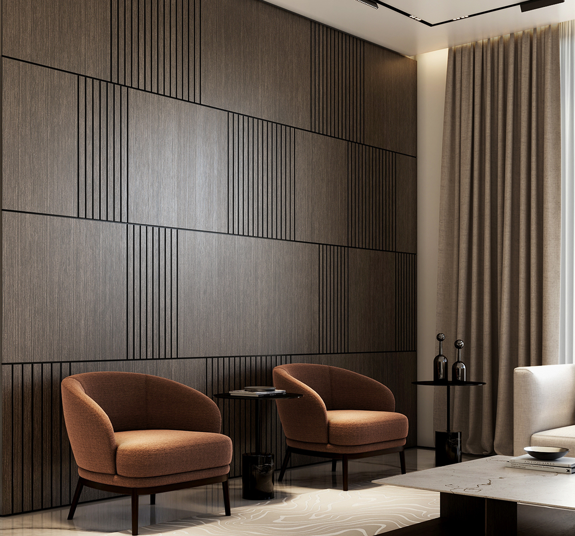 Tailored majlis interior design for luxury homes in Dubai by Rayfitout.