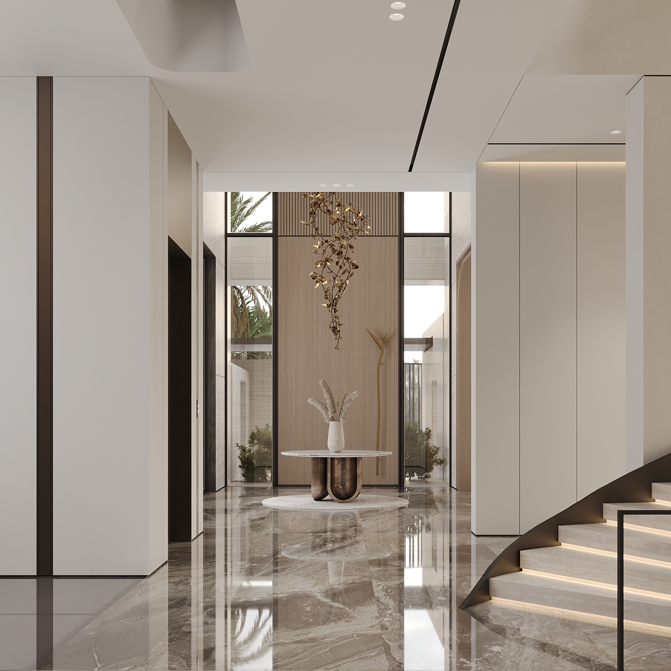 Custom-designed interior in a fully renovated villa in Dubai