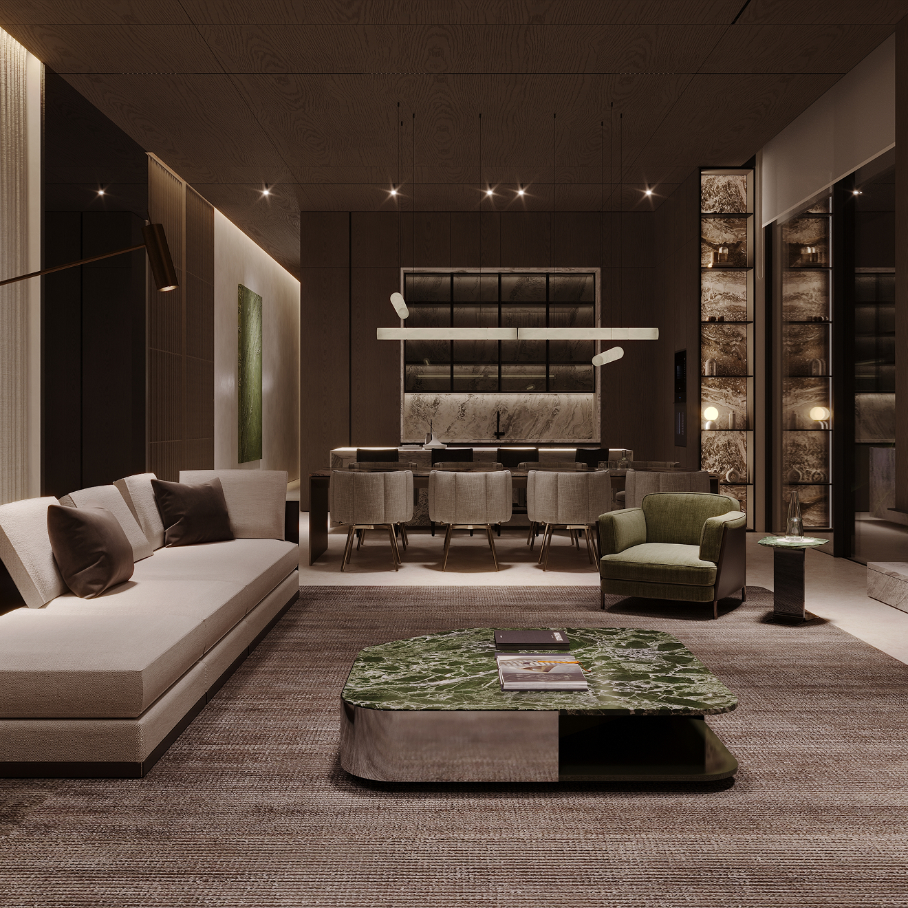 Custom-designed interior in a fully renovated villa in Dubai