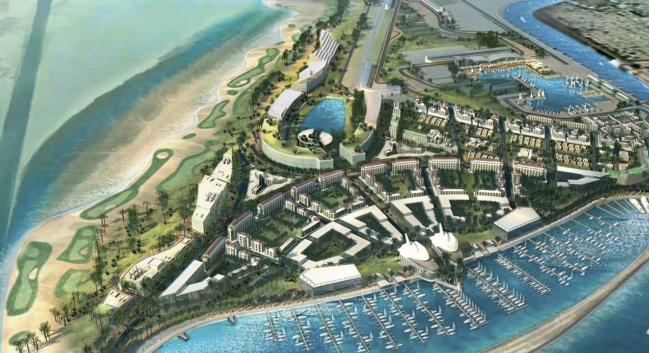 Minimalist living room interior design with floor-to-ceiling windows.