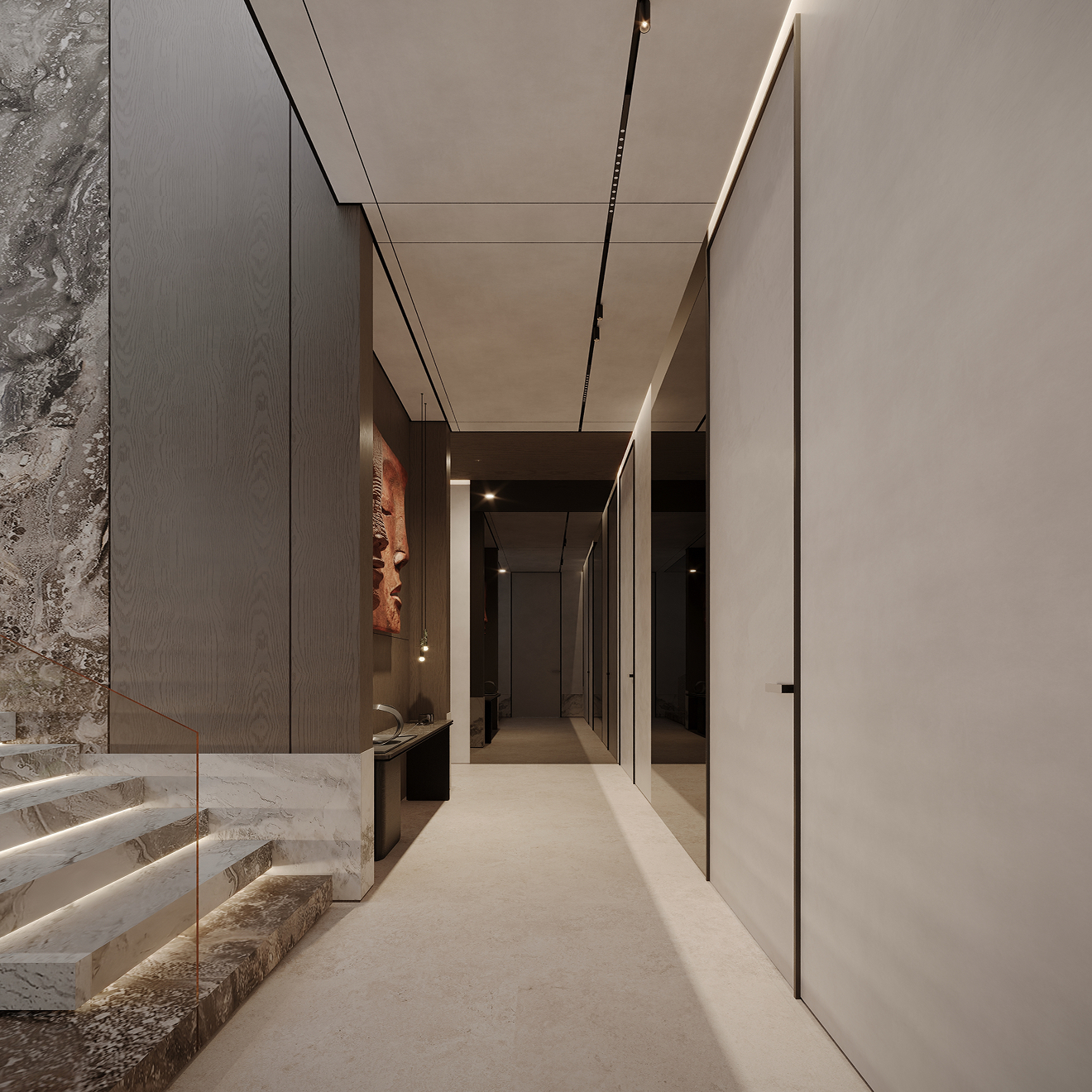 Custom-designed interior in a fully renovated villa in Dubai