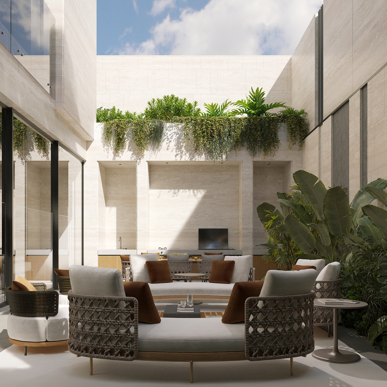 Custom-designed interior in a fully renovated villa in Dubai