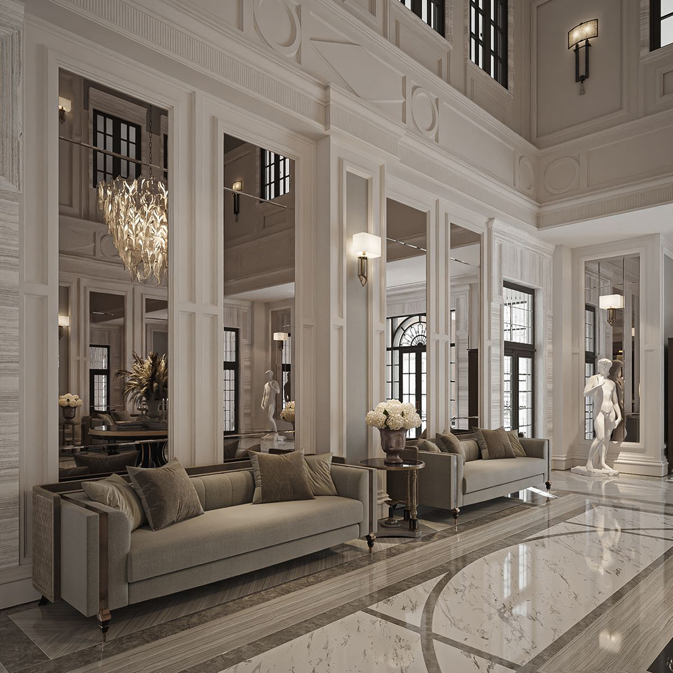 Custom-designed interior in a fully renovated villa in Dubai