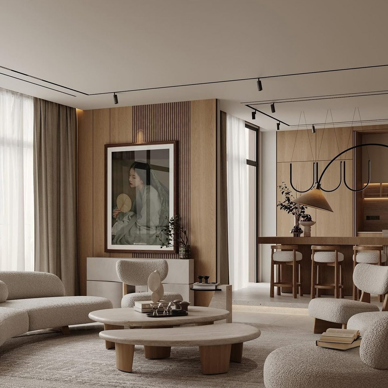 Custom-designed interior in a fully renovated villa in Dubai