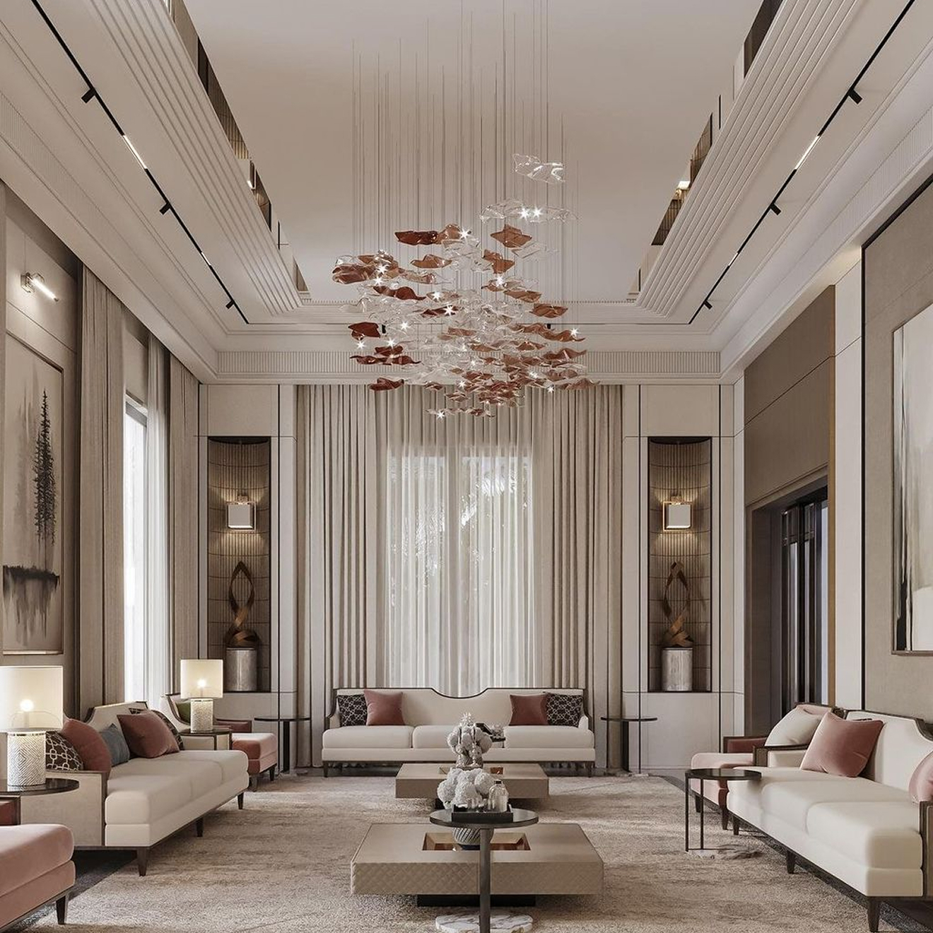 Custom-designed interior in a fully renovated villa in Dubai