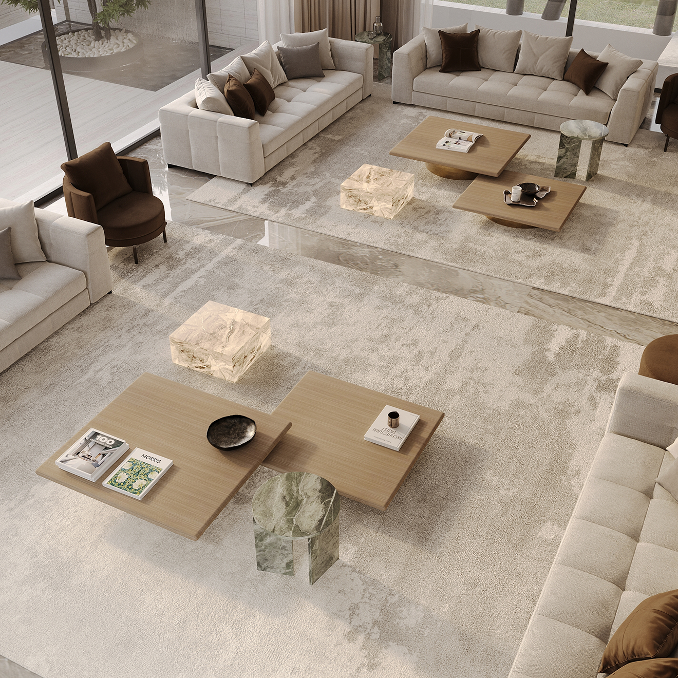 Custom-designed interior in a fully renovated villa in Dubai