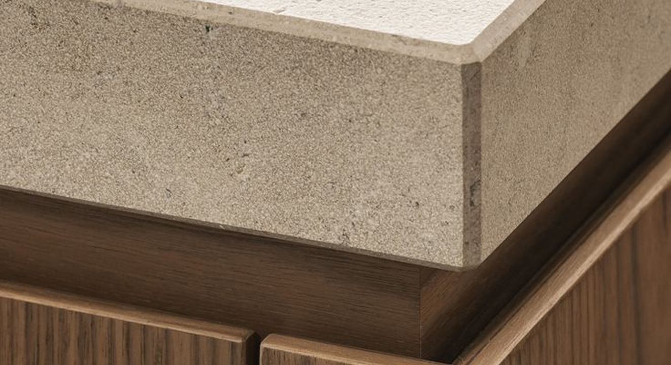 Minimalist living room interior design with floor-to-ceiling windows.