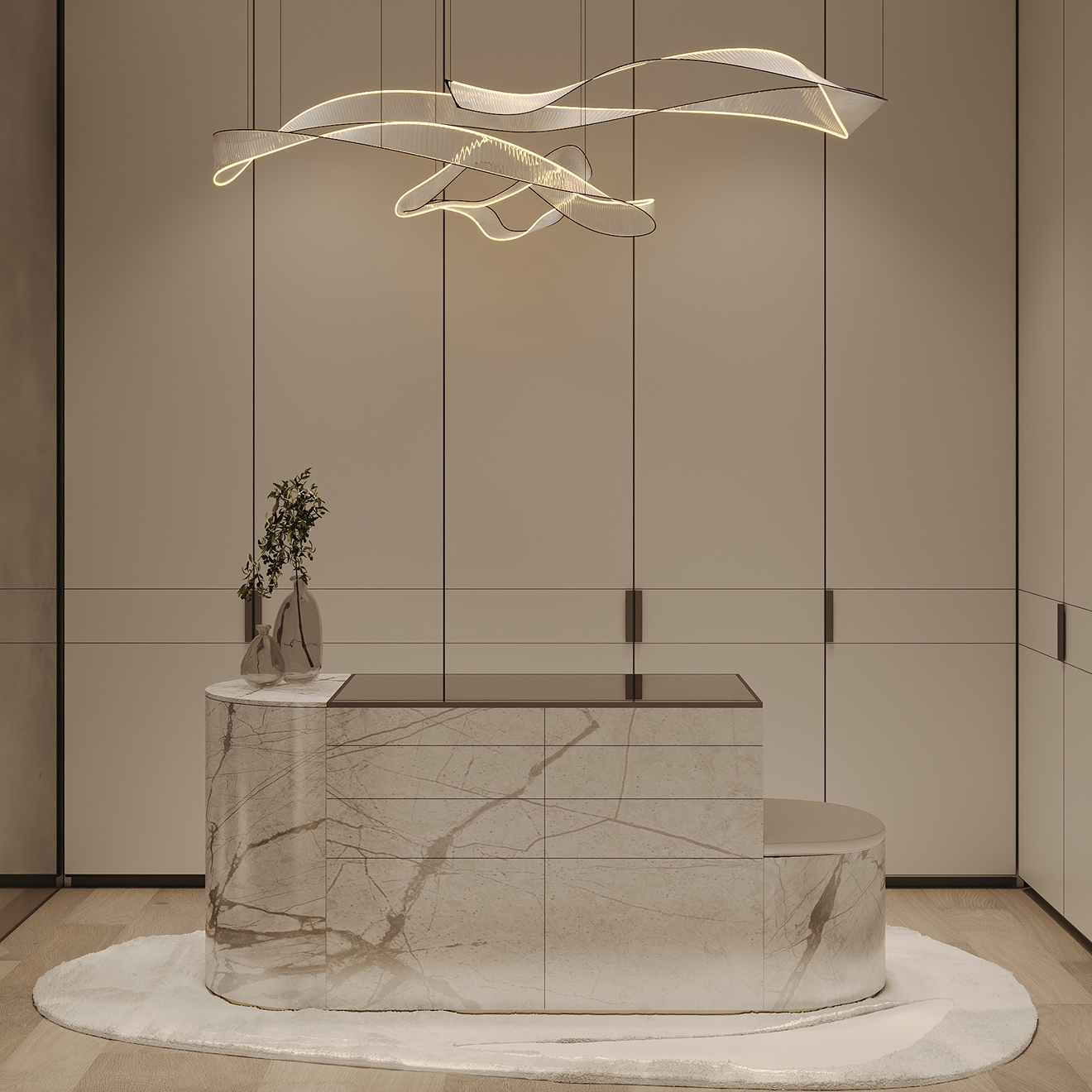 Custom-designed interior in a fully renovated villa in Dubai